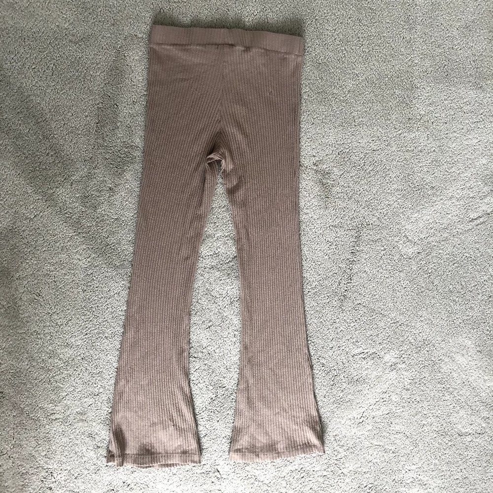 Flare Leg Ribbed Pants Size M - Picture 3 of 3